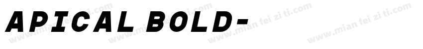 apical bold字体转换